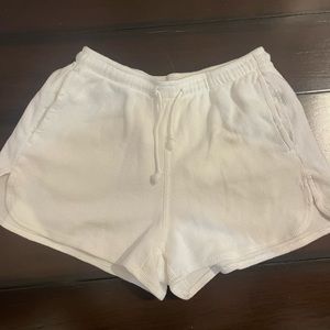 white waffle brandy shorts
